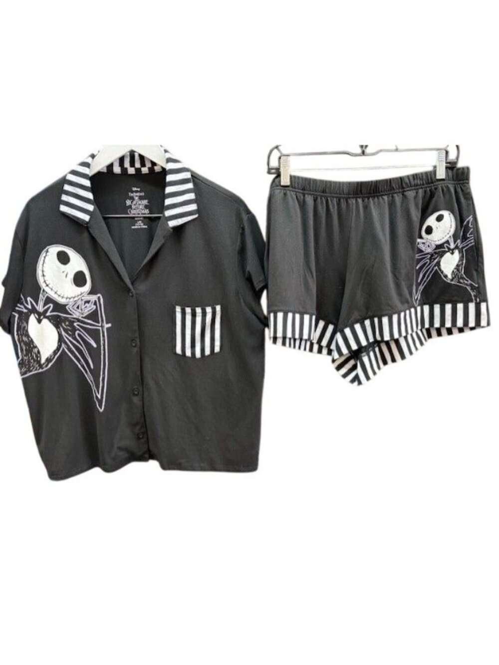 Disney Nightmare Before Christmas Jack Skellington Womens Sleepwear Set L/XL
